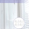 DOITOOL 4PCS Clamp Pull Cordless Roller Blinds Shades Transparent Handle
