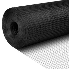 Tatuo Hardware Cloth 1/2 Inch 36in x 150ft Hot Dip Galvanized After Welded Cage Mesh Rolls 21 Gauge Metal Chicken Wire Roll Wire Fencing Poultry Netting for Raised Garden Rodent Animals(Black)