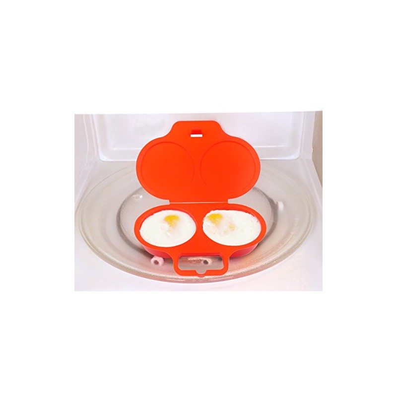 good2heat 4031 2 Egg Poacher, Red, 16 x 3 x