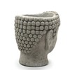 Designer Stone Buddha Head Planter-Solid Stone, with Drainage, Sealed for