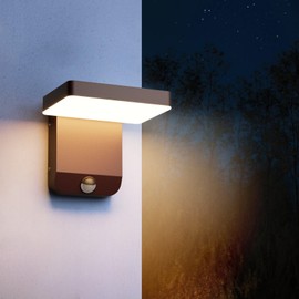 Coinmit Motion Sensor Outdoor Light,Bronze LED 24W Exterior Motion Porch Light Modern Outdoor Wall Sconce IP65 Waterproof 3000K for House Garage