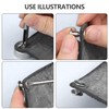 MABAHON 50 Set Leather Rivets Chicago Binding Screws M5 x