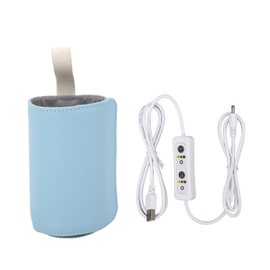 USB Baby Bottle Warmer Portable Milk Travel Storage Insulation Thermostat Blue