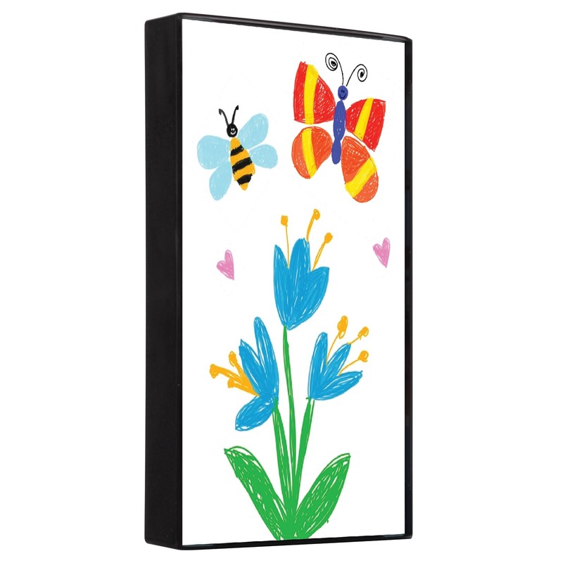 Snap - 4"x6" Black Front Loading - Narrow Wall Photo