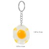KESYOO 10Pcs Egg Keychain Fried Egg Keychain Food Keychain Poached