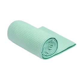 Shandali Hot Yoga Towel Stickyfiber Yoga Towel - Mat-Sized, Microfiber, Silicone Backed, Super Absorbent, Anti-Slip, 24" x 72" - Bikram Yoga - Exercise, Fitness, Pilates - Jade Green
