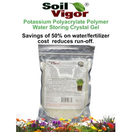Potassium Water Storing Polymer Crystal Helps Prevent Plants Over and Under Watering, Creat Soil Aeration (1)