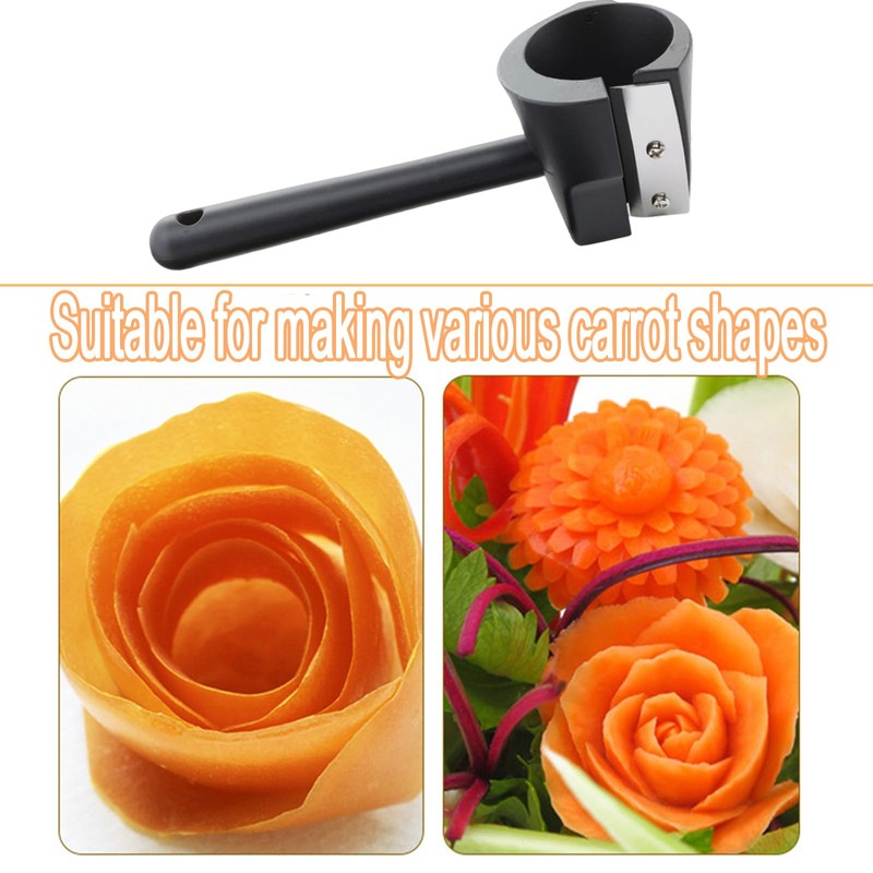 Carrot Curler and Peeler, Vegetable Spiral Cutter,Fruit Carving Tools,Kitchen Creative