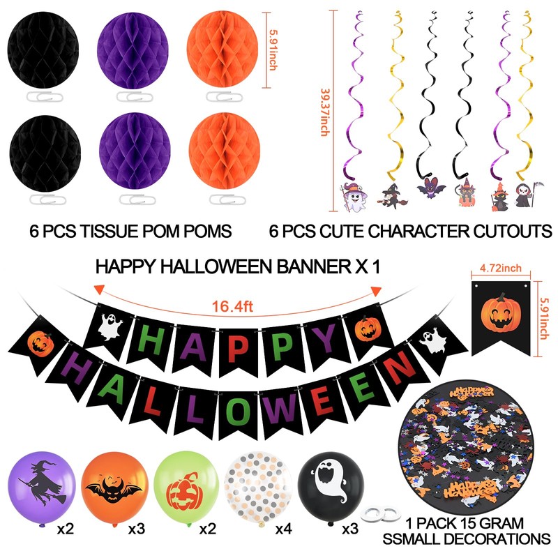 Juego de pancarta de Halloween