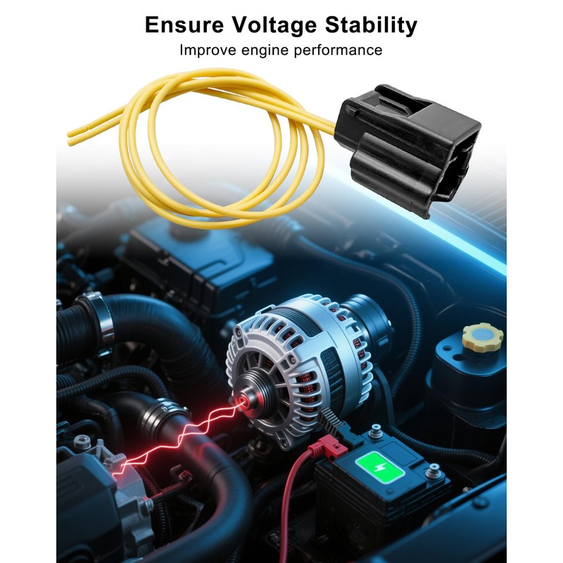 QAGGUM Alternator Connector Pigtail Fit for Nissan Rogue 2014 2015