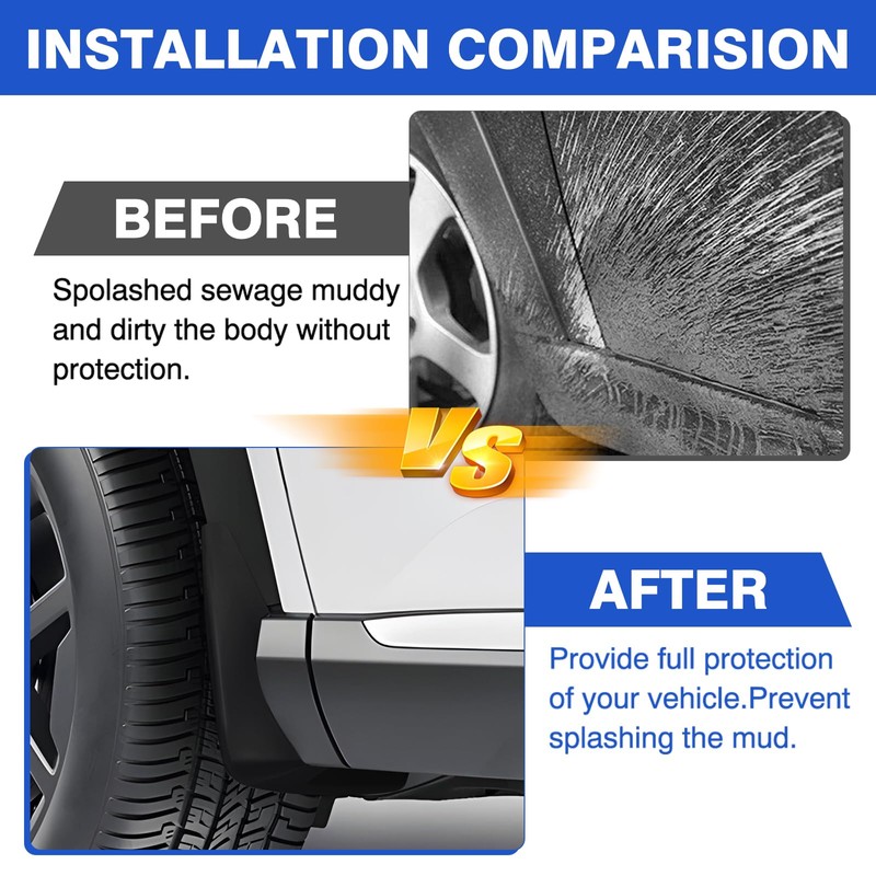 Autorder Mud Flaps for 2023 2024 2025 Honda Pilot Accessories