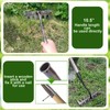 Weeding Rake, 7 Teeth Weed Rake, Garden Rakes Heavy Duty,