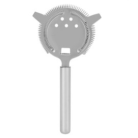 Professional Strainer Stainless Steel Filter Stylish Strainer Lid Hawthorne Cocktail Shaker Strainer (Large Silver)