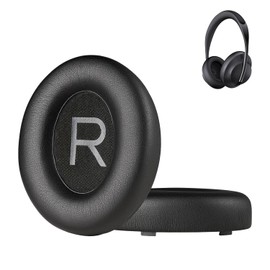 PhantAccy Replacement Ear Pads Cushions for Bose Noise Canceling (NC) Headphones 700, Ear-Muff Ear-Cup with Soft Leather and Comfort Memory Foam, Added Thickness (Black)