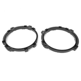 KUAFU Pair 7 inch Headlight Mount Bracket Ring Compatible with 97 - 06 Jeep TJ Wrangler Headlamp Mounting Bracket Retaining 1 Pair Black