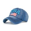 Unbranded Blue Denim USA American Flag Hat/Cap - Adjustable
