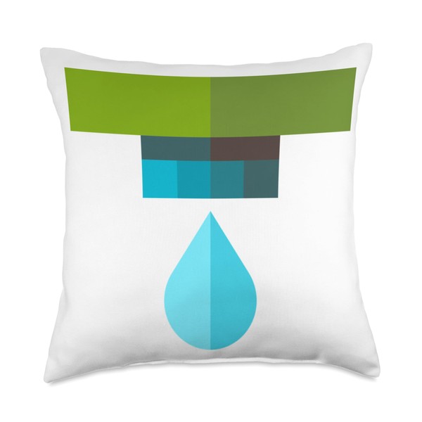 Really Like Water Irrigation Sprinkler Throw Pillow