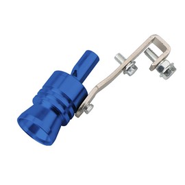 TOTMOX Universal Aluminium Alloy Turbo Sound Whistle Silencer for Car Motorcycle Truck Offroad Scooter Exhaust Pipe Turbo Sound Simulator Blue XL
