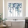 Ruelvth Shower Window Curtain, Blue Eucalyptus Bathroom Decor 40x36 Inch