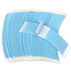 Pack of 48 Wig Tape Double-Sided Tape for Wigs Waterproof Wigs Glue Toupee Tape Extra Strong Invisible Wig Glue Tape for Lace Wigs (Blue)