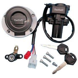 Tuzliufi Ignition Switch Key Fuel Gas Cap Seat Lock for Yamaha FJ09 FJ13 FJ1300 FZ1 FZ1S FZ1N FZ1000 FZ07 FZ09 FZ6 FZ6R FZ6N FZ6S FZ6R FZ8 FZ8N FZ8S FZ10 MT03 MT-03 XJ6 XJ6F XJ6N YZF-R1 R1 YZF R6 Z990