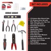 130-Piece Tool Set - Tool Kit with Hammer, Wrenches, Screwdriver,