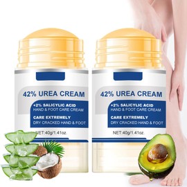 42% Urea Creme Fußpflegecreme, Fusscreme Sehr Trockene Füsse, Heel Balm lindert Juckreiz für Trockene, Rissige Füße, Fersen, Ellbogen und Hände, Hornhaut Fußpflegecreme, Anti-Cracking Fußcreme