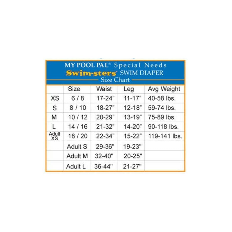 Child, Youth, & Special Need My Pool Pal Swimsters Resuable