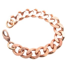 Men's 10 Inch Solid Copper Link Bracelet CB639G - 5/8 of an inch wide. Our widest design.
