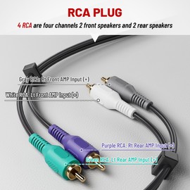 RED WOLF Car AMP Integration Harness w/RCA Plug Compatible with 1992-1999 Toyota Avalon Lexus ES300 15 Pins Install Aftermarket Radio Stereo CD Player Receiver