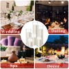 Shihanee Set of 6 Pillar Candles and Glass Cylinder Vases