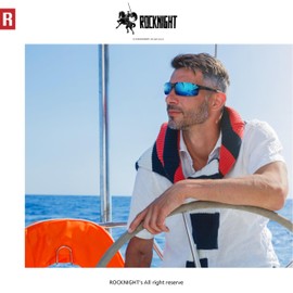 ROCKNIGHT Driving Polarized Sunglasses for Men UV Protection Ultra Lightweight Al Mg Golf Fishing Sports Sunglasses