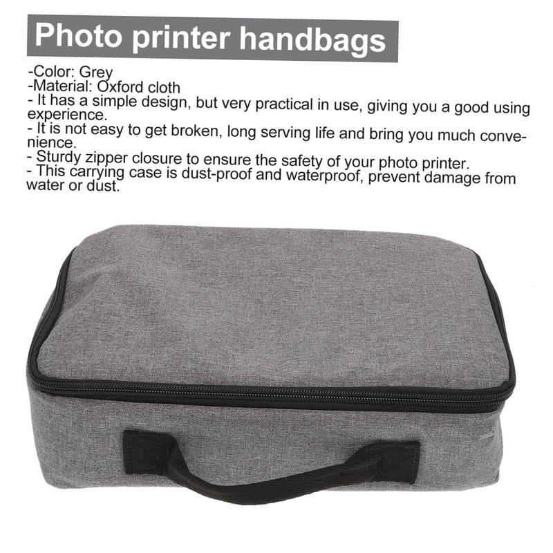 Operitacx Portable Photo Printer Carrying Case Compact Storage Bag for