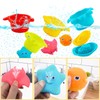 PHYLES Bath Toy, 9 Pieces Colourful Bath Toy, Baby Water