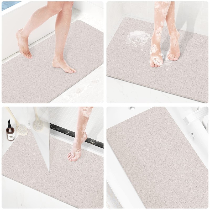 Shower Mat Bathtub Mat Non-Slip,36x16 inch, Soft Tub Mat with