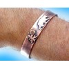 American Made Rustic Copper Cuff Bracelet – Bear (Large Size,