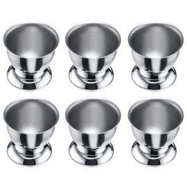 Westmark 207422E3 Egg Cups with Base Stackable Diameter 5 cm Stainless Steel Silver