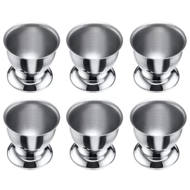 Westmark 207422E3 Egg Cups with Base Stackable Diameter 5 cm Stainless Steel Silver