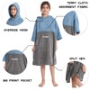 Hiturbo Kids Changing Towel Robe: Absorbent Quick Dry Surf Poncho,