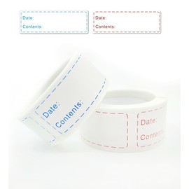 LORJE Removable Freezer Labels 1x3 Inch Food Label, 250 Pcs Storage Labels Oil Resistant Pantry Label Date Stickers for Containers, Bottle