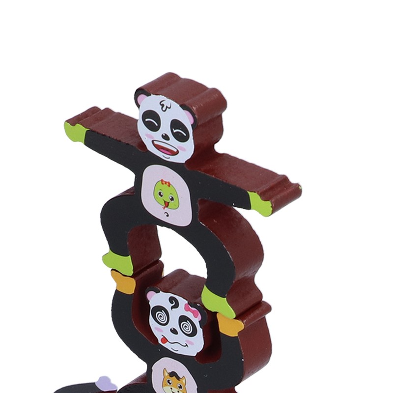 Wooden Stacking Games Toddler Children Interlock Balancing Blocks Educational ToyPanda