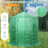 Hexagonal Walk-In Garden Greenhouse with PE Cover and Metal Frame