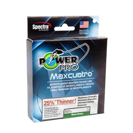Power Pro Maxcuatro 33400301500Y Braided 30 Lb 500 yd. Fishing Line