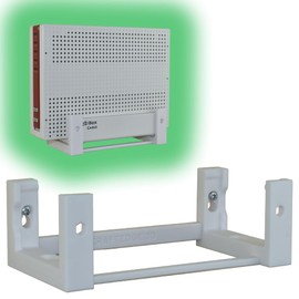 CraftEdge3D EasyClick Perfect Fit Wall Mount for AVM Fritz!Box 6690, 6590, 6591 Can Also Be Used as Ceiling Mount, Securely Locking, Can Be Mounted in Any Direction, Includes Mounting Material