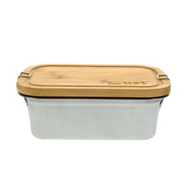 ust Bamboo top Food Box for Meal prep and Food Storage with Cutting Board top for Camping, Hiking, and Everyday use