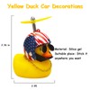 wonuu Rubber Duck Car Ornaments Yellow Duck Car Dashboard Decorations