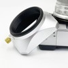 46mm Lens Hood, Aluminum Alloy Square Retro Lens Shade with