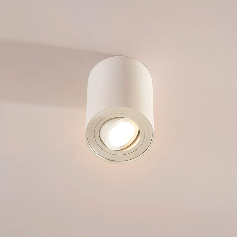CGC Lighting Modern Ceiling Spotlight Cylinder Surface Mount Adjustable Tilt