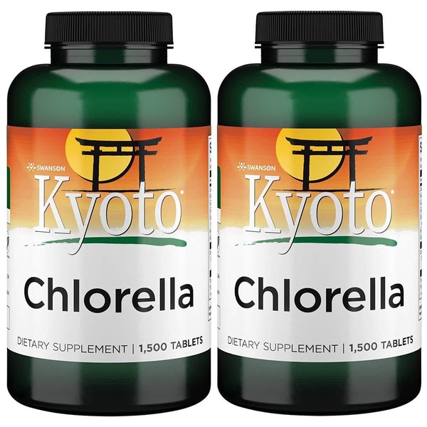 Swanson Chlorella 194 mg 1500 Tabs 2 Pack