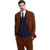 Kallspin Men's Knitted Cardigan Sleeveless V-Neck Wool Blend, navy